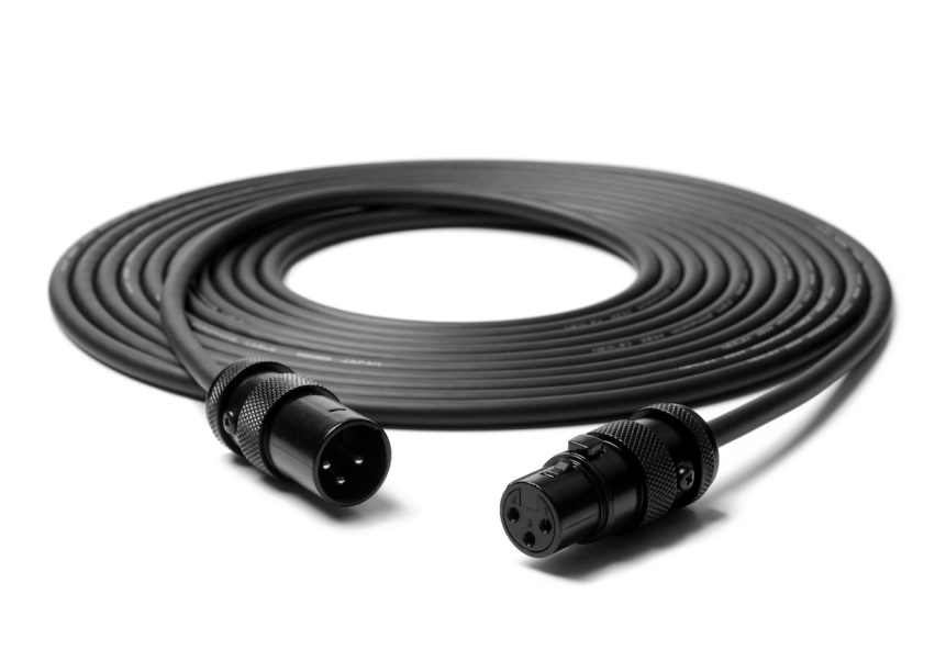 Câble de microphone XLR (F) - XLR (M), 1 mètre